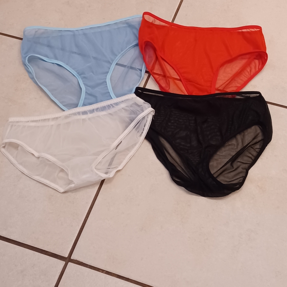 Vintage sheer chiffon panties